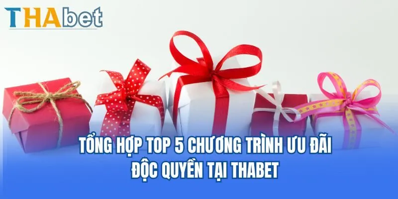 Tổng hợp top 5 chương trình ưu đãi độc quyền tại Thabet